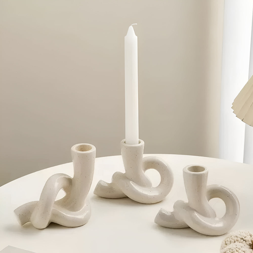 Skanto | Knot Keramisk Lysestake