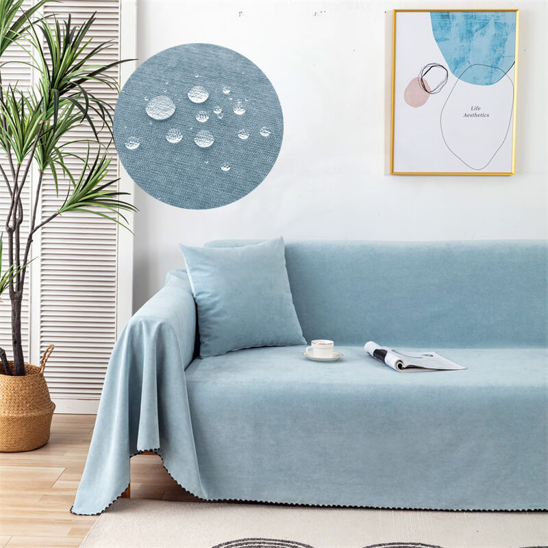 Premium vanntette sofa kastet dekke med jacquard kant | Skanto