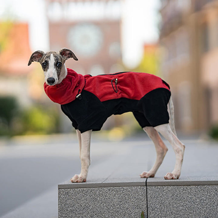 Skanto | Full Protection Polar Fleece Hundedress med Avtagbar Krage