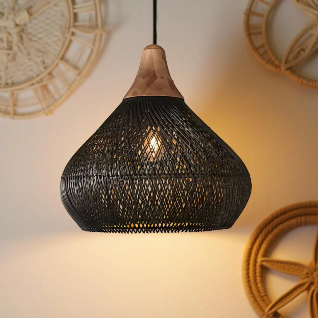 Skanto | Rattan Boho Pendellampe