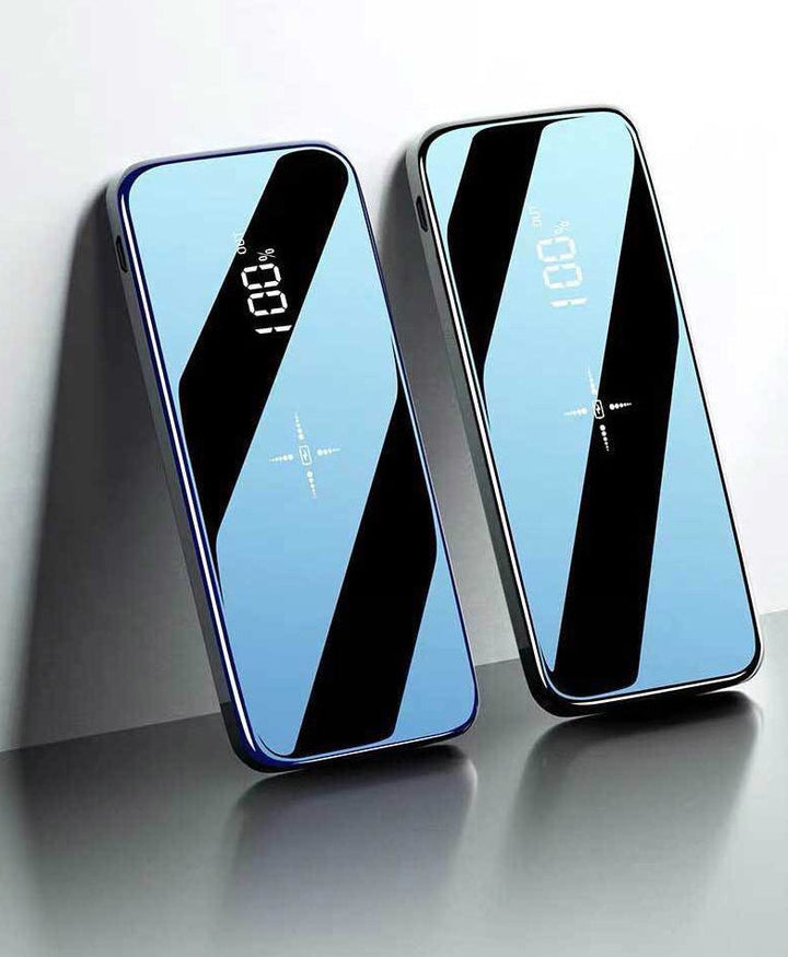 Skanto | Bærbar Trådløs Ultratynn 10000mAh Power Bank Med Digital LCD Skjerm Fullskjerm, Lading Av Tre Telefoner Samtidig