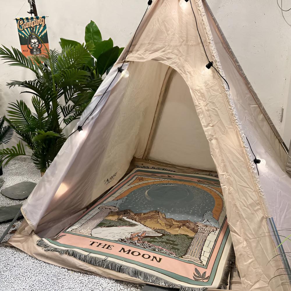 Skanto | Moon Tarot Tapestry Blanket