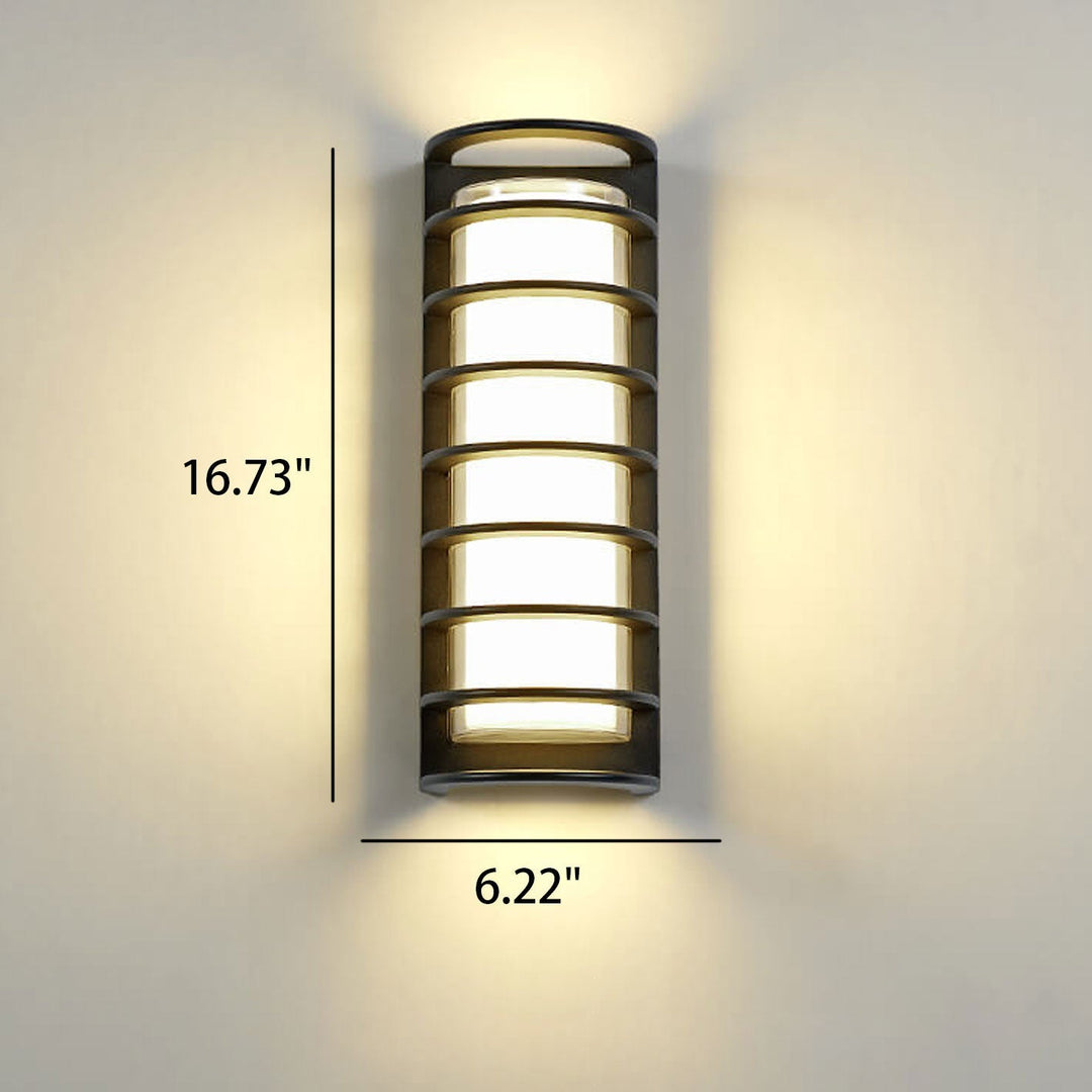 Modern utendørs søyle vanntett LED hagevegglampe | Skanto