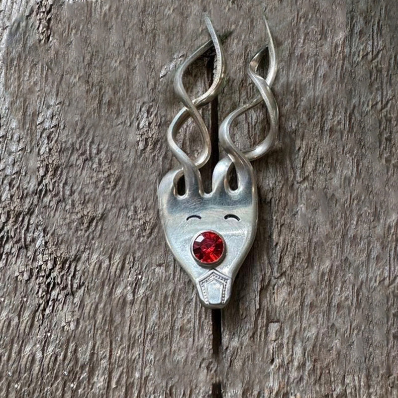 Morsom Gaffel Reinsdyr Ornament | Skanto