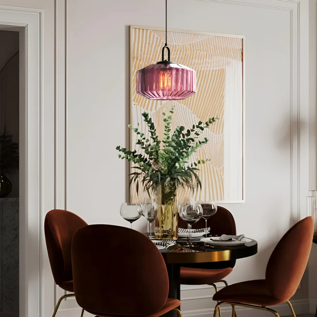 Skanto | Retro Farget Glass Pendellampe
