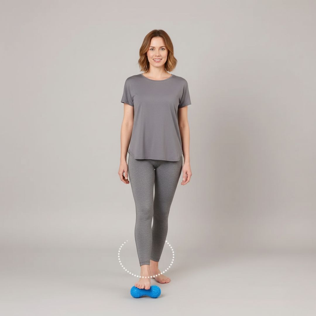 Dypvevsmuskel-lindring – Fast piggete dual-ball design – Raskere restitusjon for aktiv livsstil Skanto