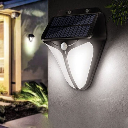 Skanto | Solenergi Intelligent Trekant Utendørs Vanntett Kroppssensor Patio LED Vegglampe