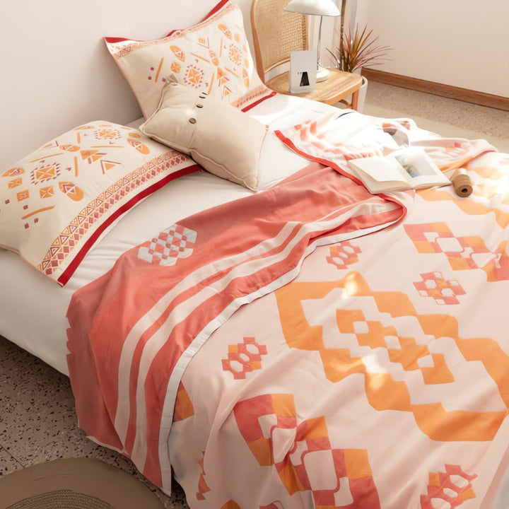 Skanto | Chevron Design Fire-lags Bomullspledd