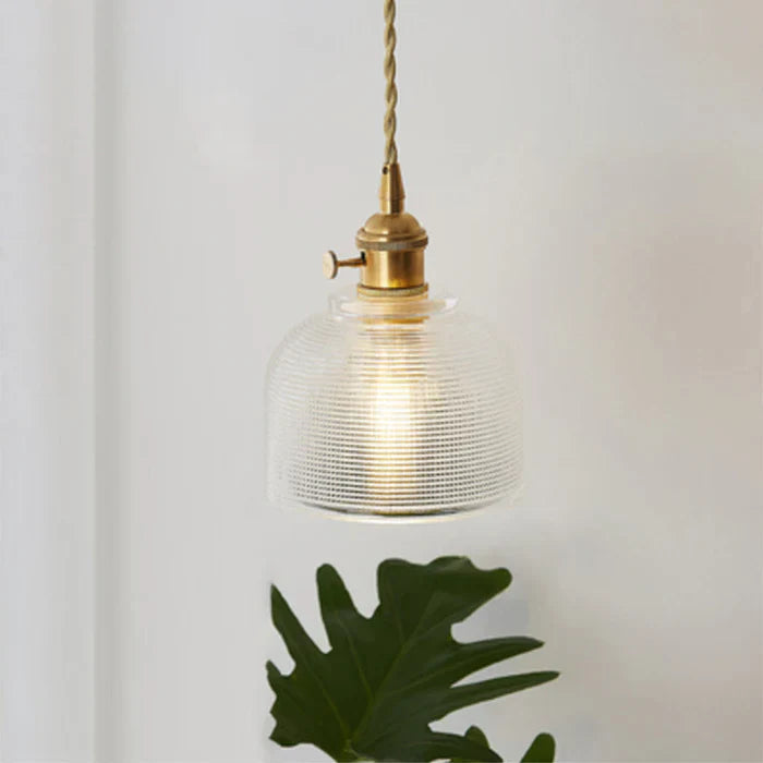 OpulentGlow Pendel – Elegant Glass Henge Lamp Skanto