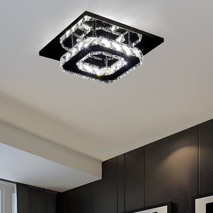 Skanto | Taklampe Krystall LED Moderne Innfelt Armatur