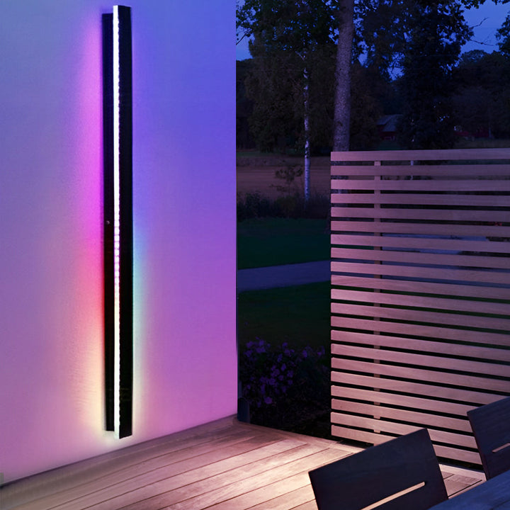 Skanto | Moderne svart LED veggbelysning for hage og terrasse