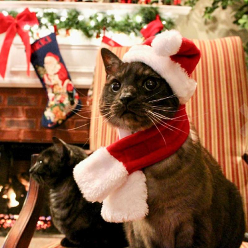 Juledekorasjon Santa-hatt med skjerf | Skanto