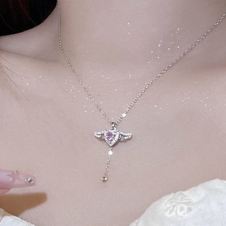 Skanto | Pink Angel Wings Necklace