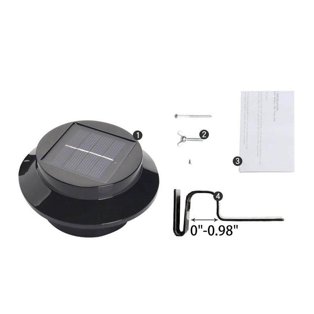 Solar Cylinder LED Utendørs Vanntett Gjerde Vegglampe | Skanto