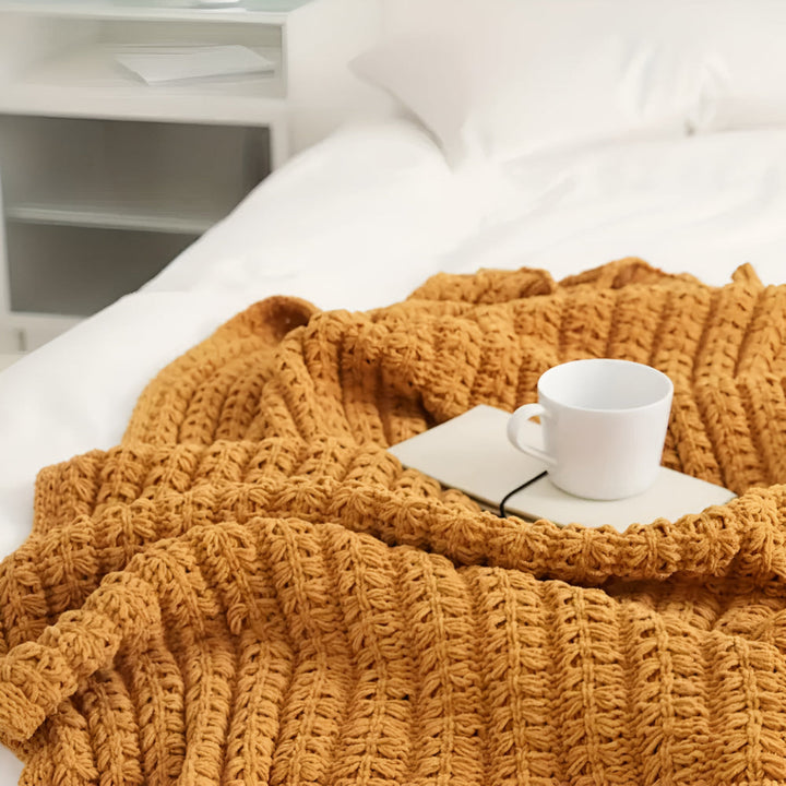 Skanto | Vintage Chunky Strikket Teppel