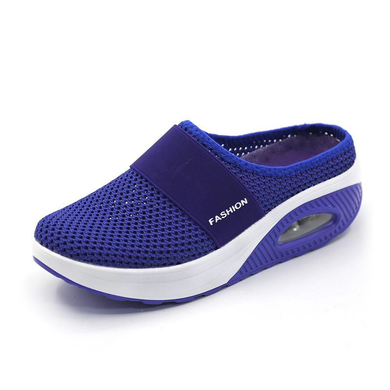 Skanto | Flate Slingback Sandaler Laget av Mesh