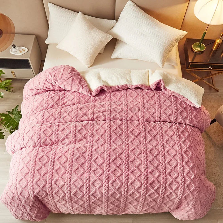 Skanto | Dobbelt-sidet Cashmere-Look Sengetrekk - VelvetWarm