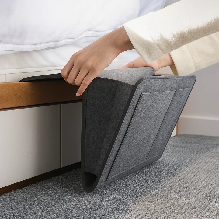 Essentials Within Reach – Tykk Filtdurabelt Materiale – Spar Plass Hold Orden & Nyt Nattkomfort Skanto