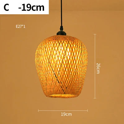 Skanto | Håndlaget Rattan Pendellampe - RayaLight