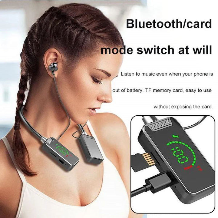 Skanto | Nakkerem Digital Skjerm Bluetooth Hodetelefoner