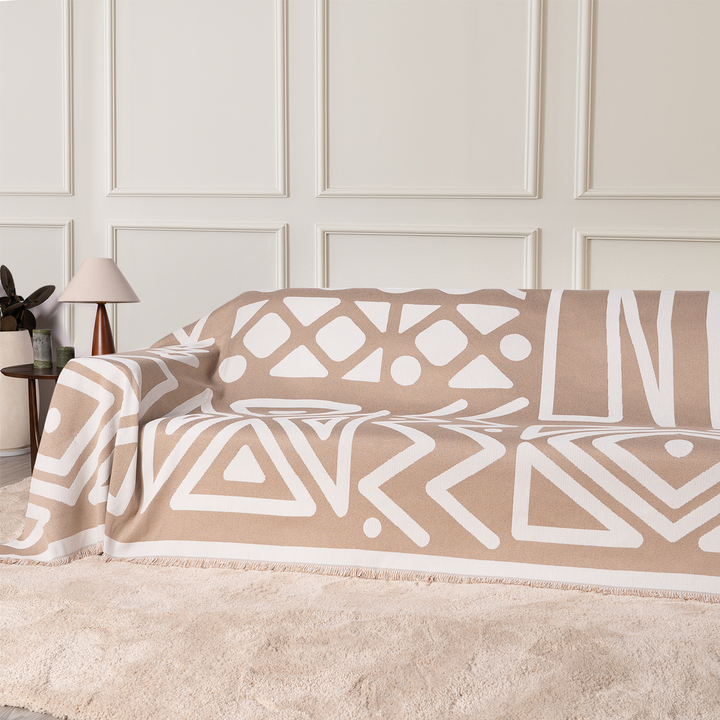 Geometrisk Boho Stil Sofa Trekk - Moderne, Stilig & Holdbar Sofa Beskyttelse | Skanto
