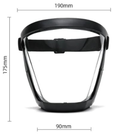 Skanto | 🔥🔥Full Face Protection Stor Gjennomsiktig Ansiktsskjold