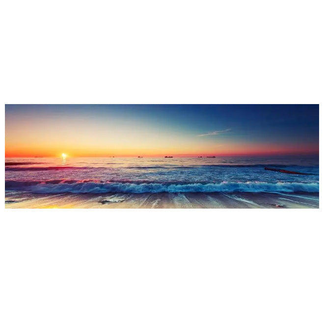 Mountain Lake Forest Wilderness Wall Art Large Format Canvas Prints Wide Landscape Above Sofa or Bed | Skanto
