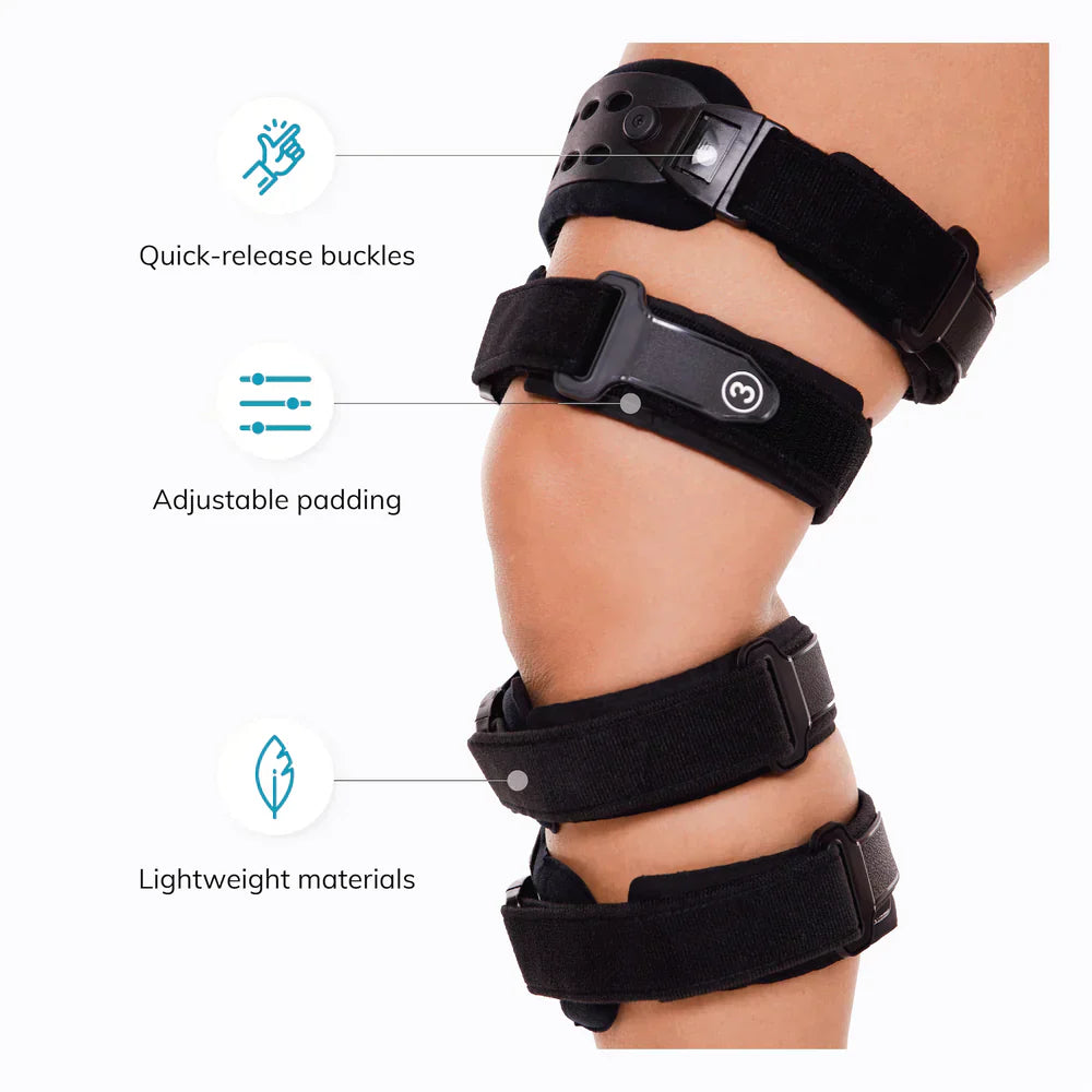 Norvo | Osteoarthritis Relief Knee Brace | Medial og Lateral OA Støtte for Beinsmerter ved Slitasjegikt