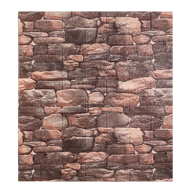10 stk 3D Murstein Veggklistremerke Vanntett Selvklebende Veggklistremerke | Skanto