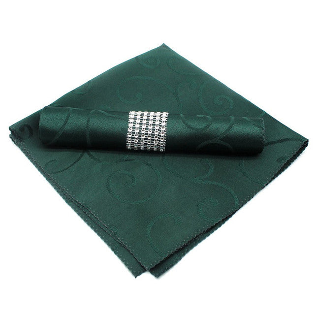 10stk Polyester Jacquard Bordduk Servietter Håndklær | Skanto