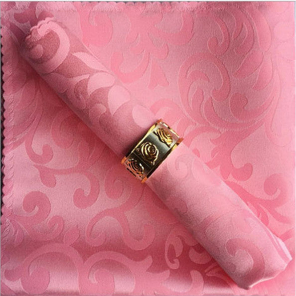 10stk Polyester Jacquard Bordduk Servietter Håndklær | Skanto