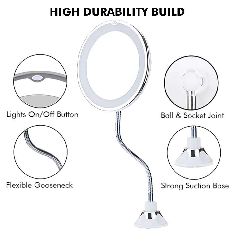 Norvo | 10x Zoom LED Sminkespeil