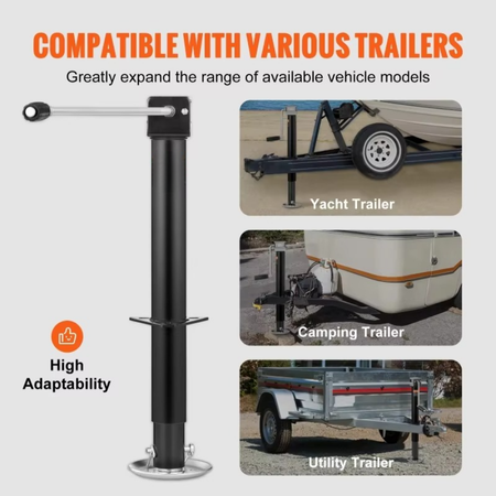 Skanto | Tungt A-ramme Trailer Jack med Drop Leg, 5000 lbs kapasitet