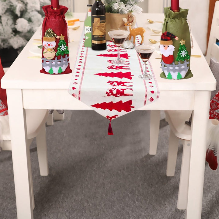 Skanto | Juleelg Snømann Bordtrekk God Jul Dekorasjoner