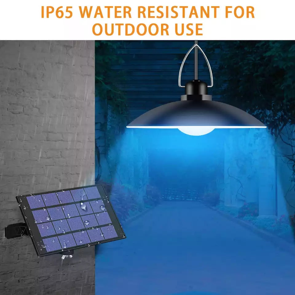 SolarDuo LED Lamp Sett på Solenergi med Fjernkontroll | Skanto