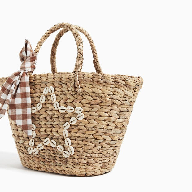 Trendy basket bag with decorative belt strap Skanto
