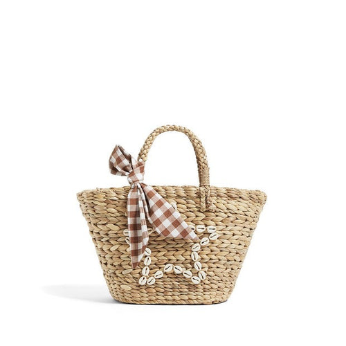 Trendy basket bag with decorative belt strap Skanto
