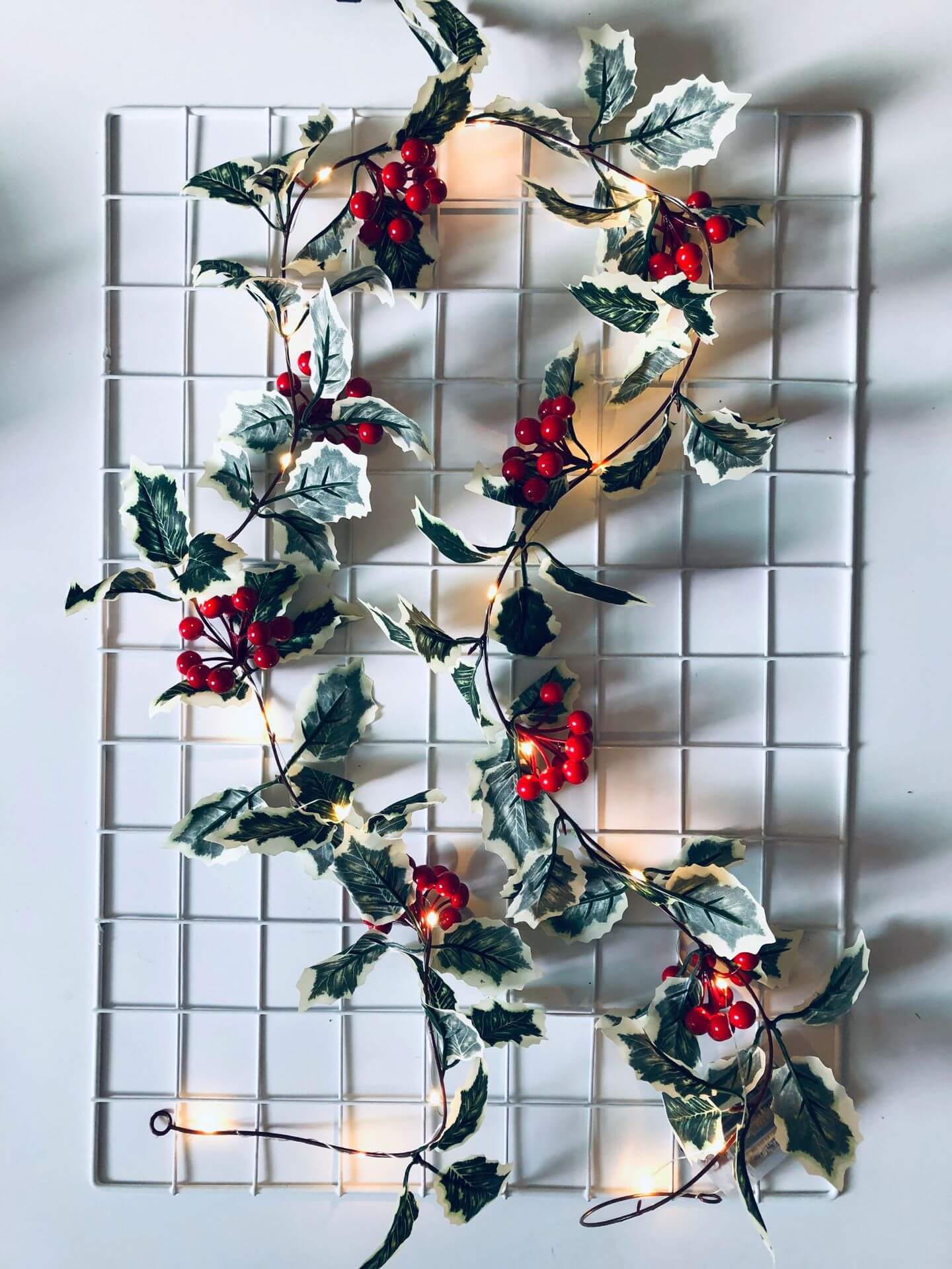 Norvo | Jule Rød Frukt Rattan Fest Vindu Patio Fest Takkefest Dekorasjon Lyskæde