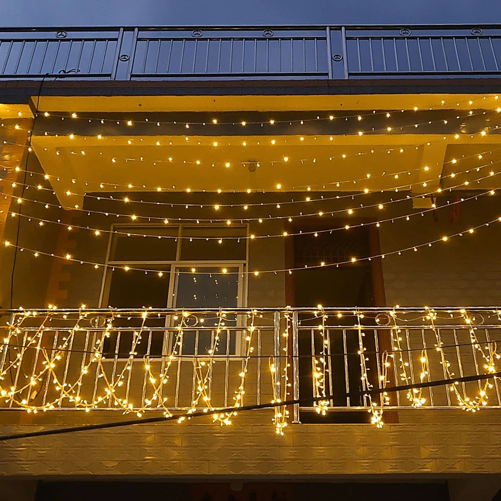 LED gardinlys for utendørsbruk – Vanntette eventyrlys for hage, balkong og terrasse | Skanto