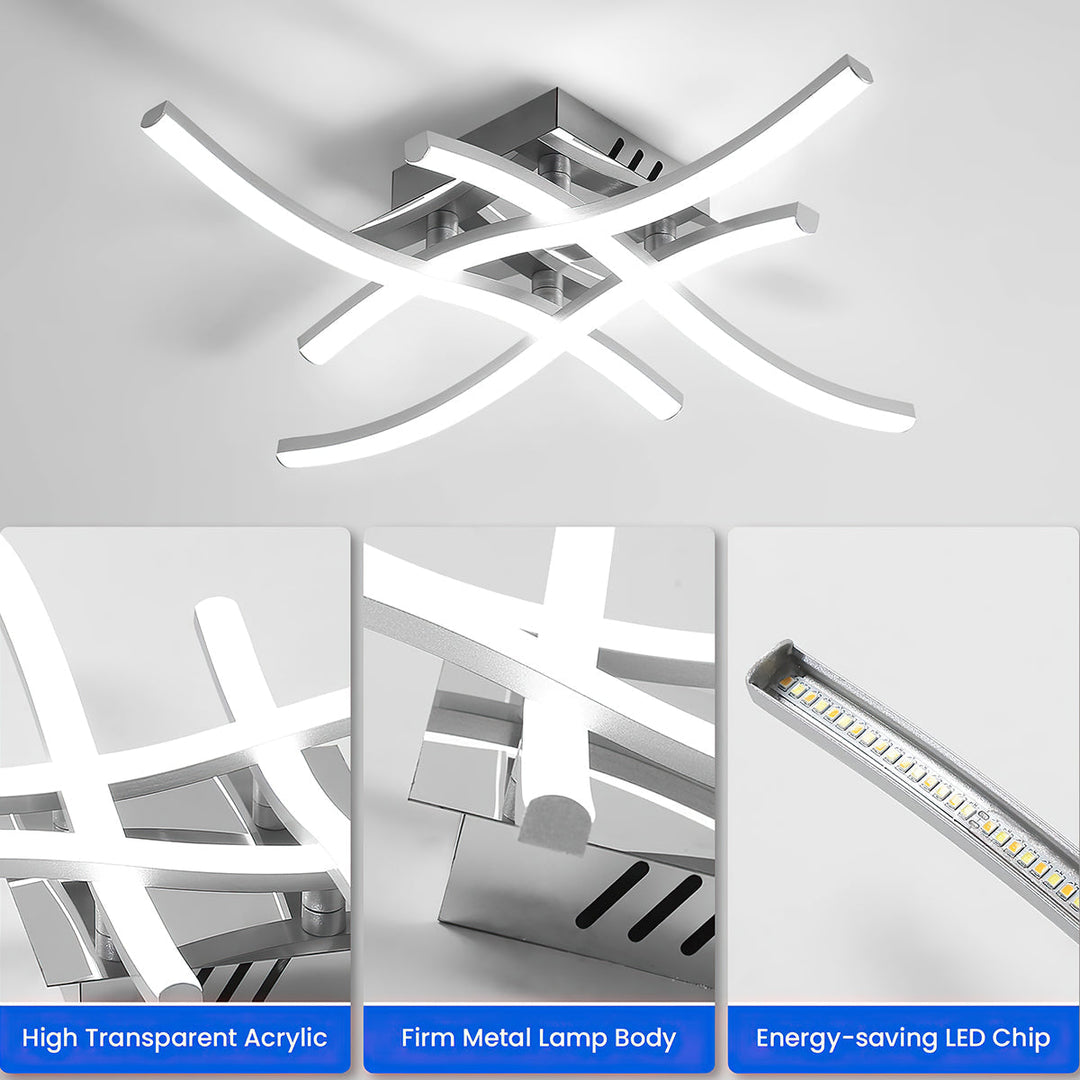 Skanto | LED Taklampe Moderne Aluminium Takmontert Armatur