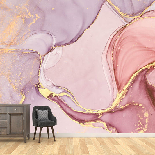 Norvo | Pink Wave Ripple Veggdekor Fuktbestandige Veggmalingsklistremerker For Barns Soverom