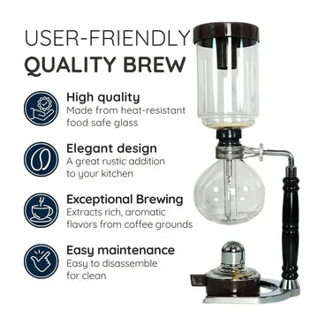 Japanske Siphon-Kaffeemaschine