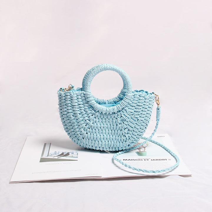 Handmade tote bag made of woven material Skanto