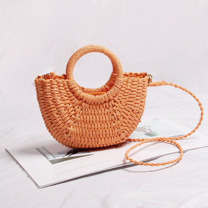 Handmade tote bag made of woven material Skanto