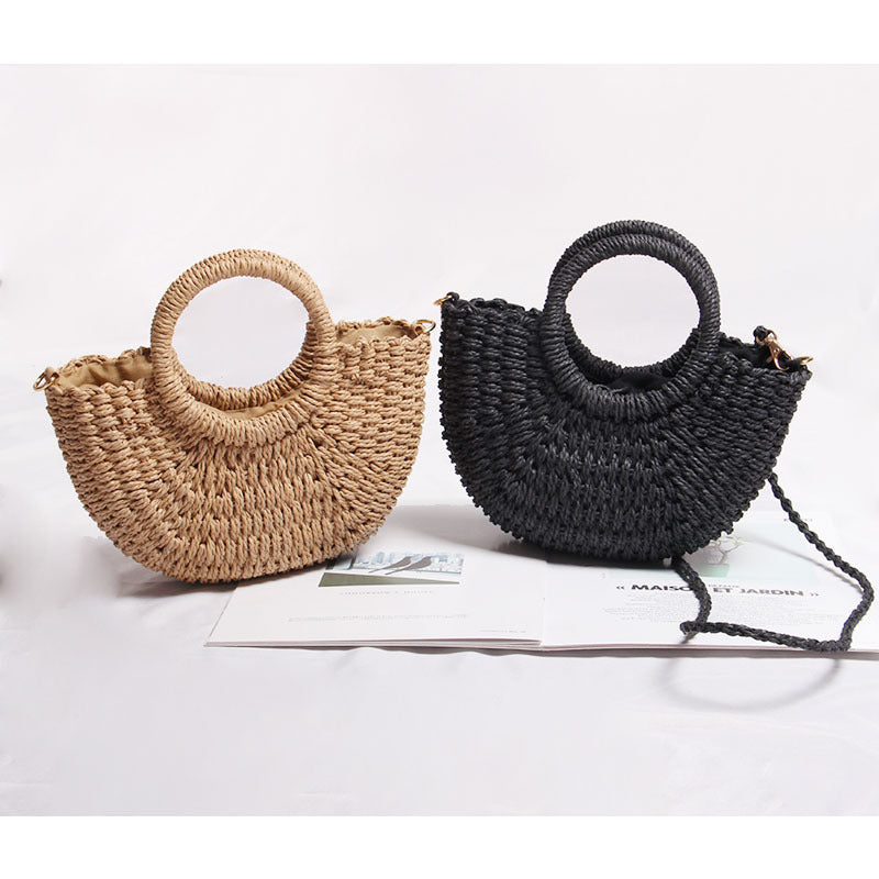 Handmade tote bag made of woven material Skanto