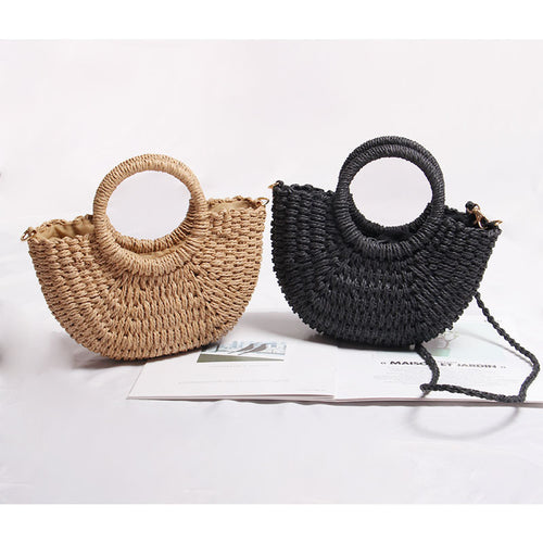 Handmade tote bag made of woven material Skanto