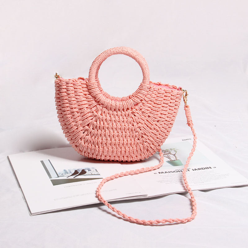 Handmade tote bag made of woven material Skanto