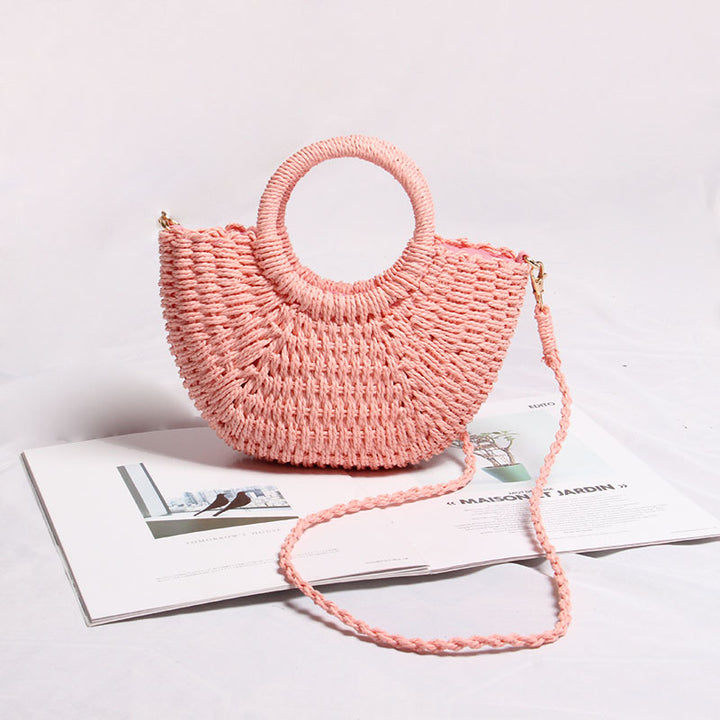 Handmade tote bag made of woven material Skanto