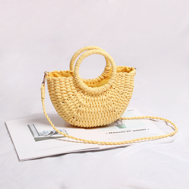 Handmade tote bag made of woven material Skanto