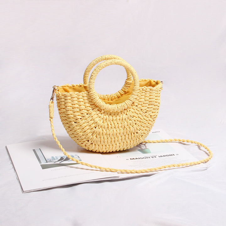 Handmade tote bag made of woven material Skanto